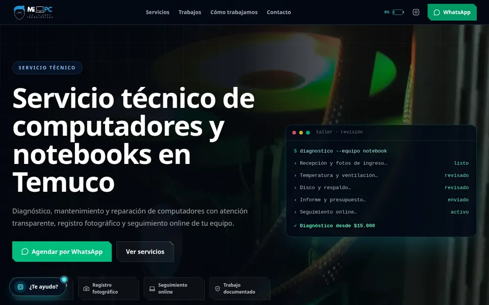 Portada de MiPC Temuco